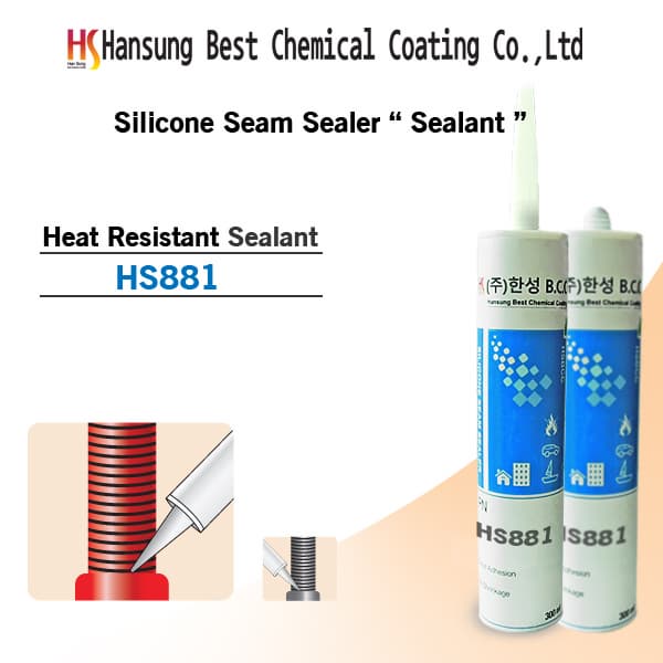 Heat resistant silicone sealant